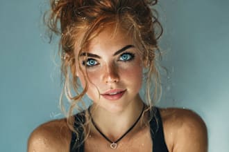 create a realistic portrait illustration