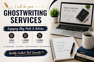 write engaging blog posts and articles as a ghost writer