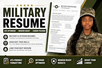 write professional military resumes