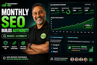 provide monthly off page SEO with white hat authority backlinks