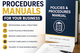 draft policies and procedures manuals for your business