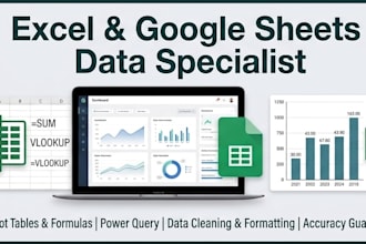do data entry, clean, pivot, vlookup and power query expert