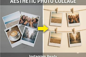 do aesthetic photo collage, photo dump and instagram edits