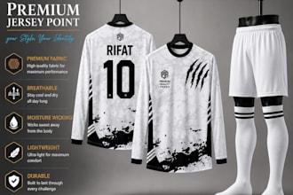 design a professional custom football jersey