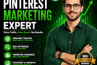handle pinterest marketing, management and SEO