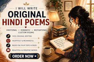 write heartfelt hindi poems, shayari and qoutes