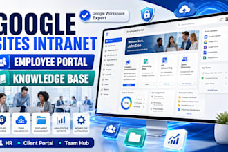 build a google sites intranet, knowledge base and company employee portal