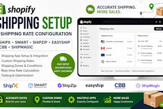 setup shopify shipping rate