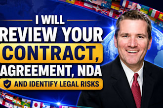 review your contract, agreement, nda and identify legal risks