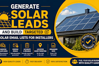 generate solar leads build targeted solar email lists for verified installers