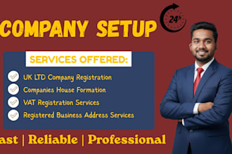 do UK ltd company registration and UK company formation, company account