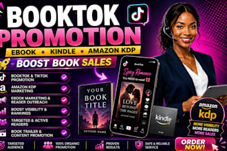 promote ebook with booktok and kindle marketing