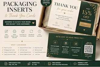 design an amazon product insert card that builds brand trust