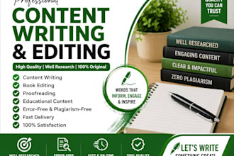 write and edit high quality educational content