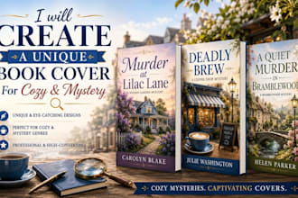 design high converting cozy mystery book cover design