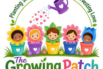 do unique childcare, daycare, education, baby care logo and any graphics design