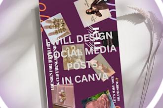 design modern social media posts and reels covers in canva