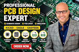do pcb, schematic, kicad, eagle, easyeda and cad design