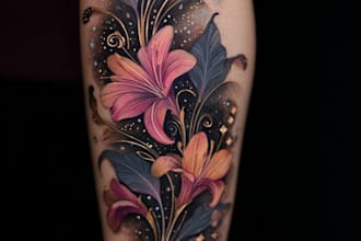 design a modern and minimalist tattoo design