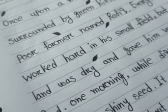 write your custom text with my beautiful handwriting