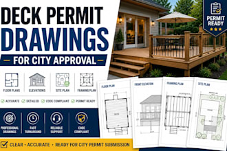 create deck permit drawings and plans for city approval