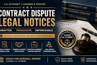 draft a powerful breach of contract demand letter by a US attorney
