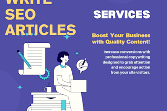 write SEO blog articles and website content