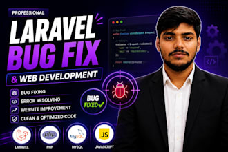 fix bugs and errors in your laravel or PHP website