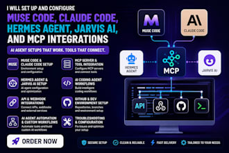setup muse code, claude code, muse code, hermes agent, jarvis ai, muse code mcp