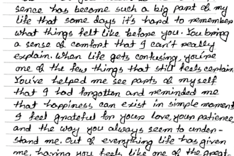 write beautiful handwritten letters, notes, and quotes