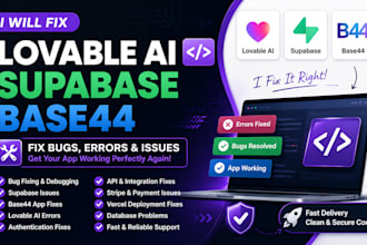 fix build lovable ai fix base44 fix supabase replit bugs errors fix ai web apps