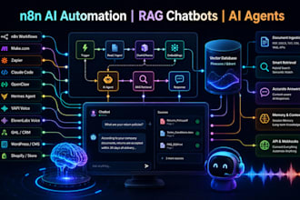 build n8n rag chatbot rag workflow pinecone qdrant  openai automation rag agent