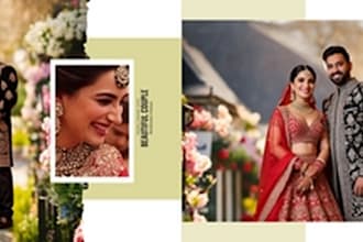 do premium wedding album design, photobook and photo album