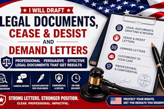draft legal documents cease and desist and demand letters