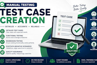 create detailed manual test cases and test scenarios for your web app