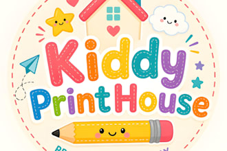 do perfect childcare, daycare, mother care, nursery, school logo design