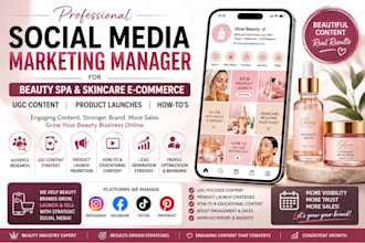 manage social media marketing for beauty spa skincare ecommerce ugc