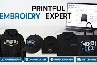 create printful embroidery files for hats hoodies shirts and apparel
