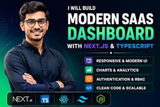 build a modern saas dashboard with nextjs and typescript