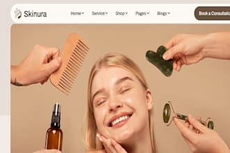 build wix skincare website cosmetic brand website beauty website medspa website