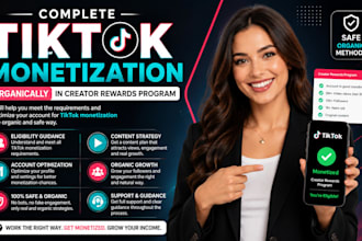 complete tiktok monetization organically in creator rewards program account