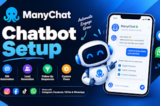 create manychat real estate chatbot for instagram and whatsapp