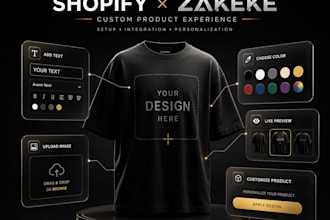 integrate zakeke product customizer with shopify
