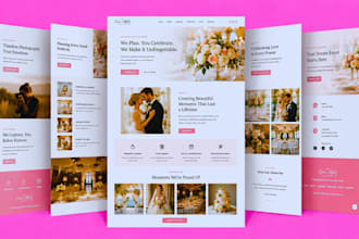 build squarespace wedding planner website photography event planning website