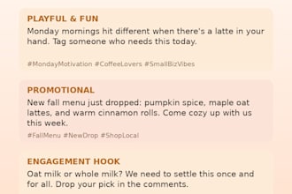 write scroll stopping social media captions for your brand