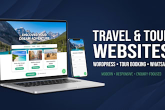 design a travel agency and tour booking website in wordpress