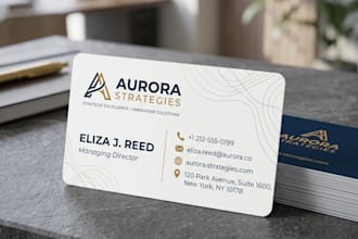design a creative and modern business card