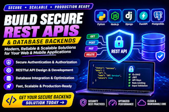 build secure rest apis and database backends