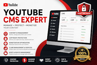 youtube cms, content id, mcn and channel management