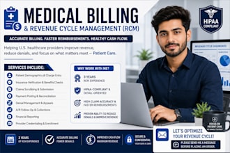 do medical billing , ar follow up and denial management